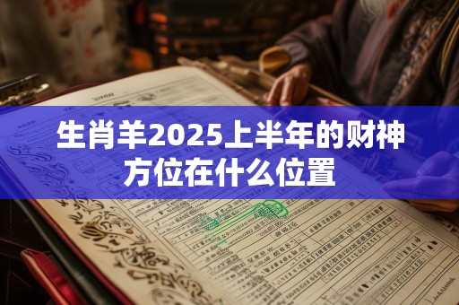 生肖羊2025上半年的财神方位在什么位置