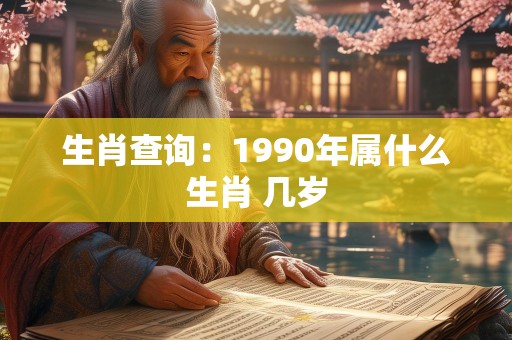 生肖查询：1990年属什么生肖 几岁