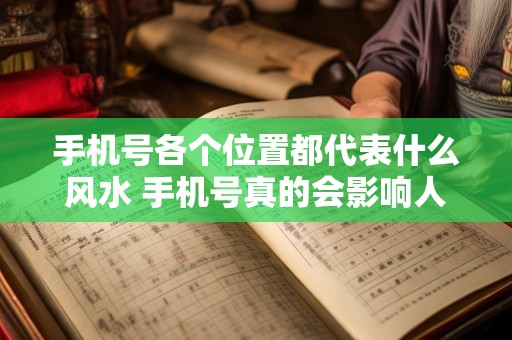手机号各个位置都代表什么风水 手机号真的会影响人的运气吗