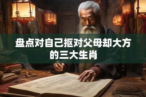 盘点对自己抠对父母却大方的三大生肖