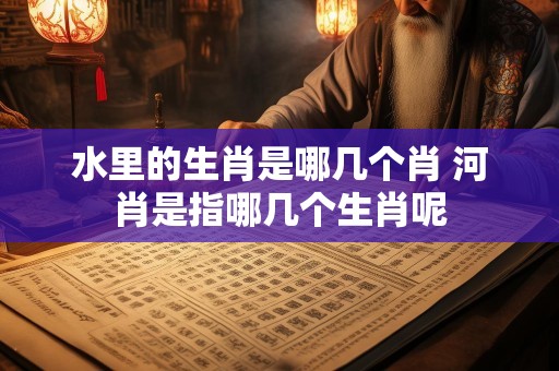 水里的生肖是哪几个肖 河肖是指哪几个生肖呢