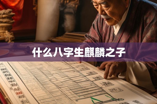 什么八字生麒麟之子