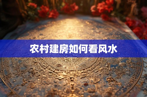 农村建房如何看风水