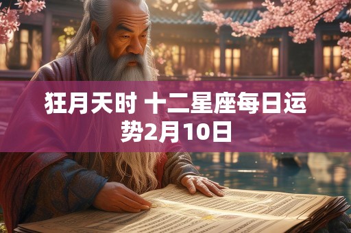 狂月天时 十二星座每日运势2月10日