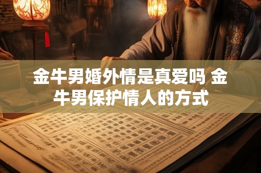 金牛男婚外情是真爱吗 金牛男保护情人的方式