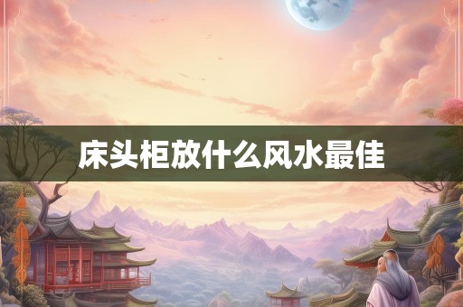 床头柜放什么风水最佳
