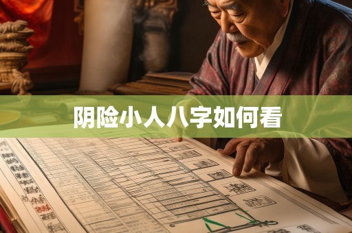 阴险小人八字如何看