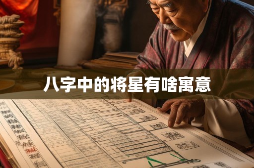 八字中的将星有啥寓意