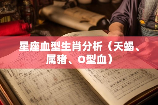 星座血型生肖分析（天蝎、属猪、O型血）