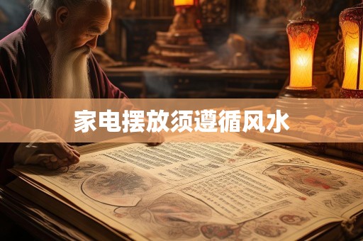 家电摆放须遵循风水