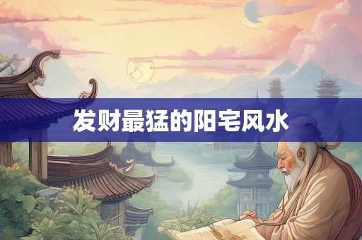 发财最猛的阳宅风水