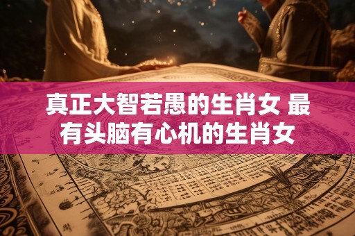 真正大智若愚的生肖女 最有头脑有心机的生肖女