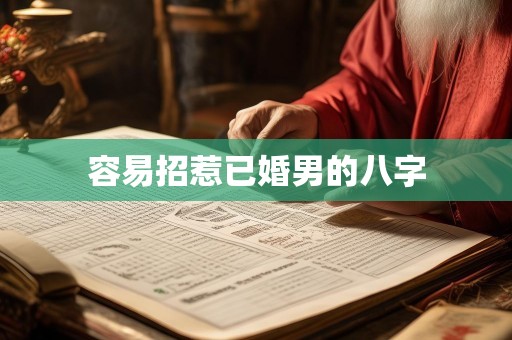 容易招惹已婚男的八字