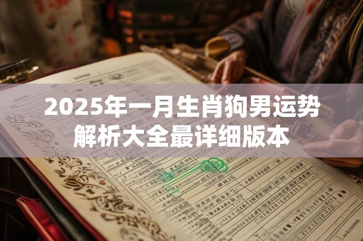 2025年一月生肖狗男运势解析大全最详细版本