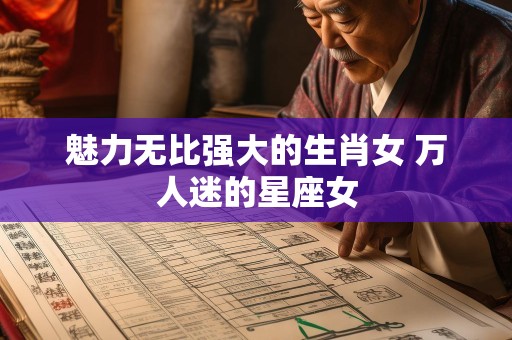 魅力无比强大的生肖女 万人迷的星座女