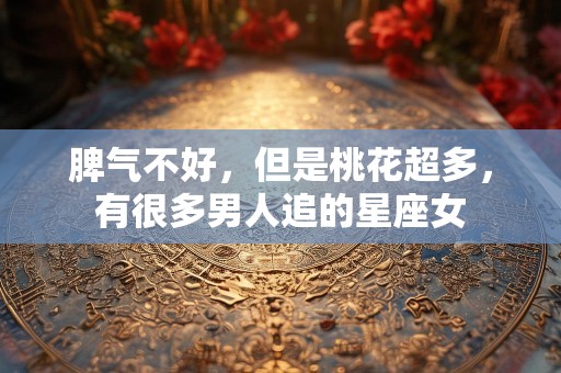 脾气不好，但是桃花超多，有很多男人追的星座女