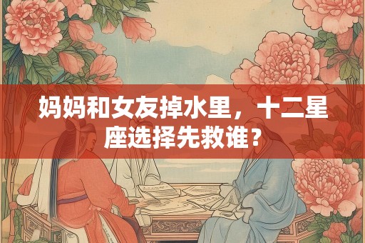 妈妈和女友掉水里，十二星座选择先救谁？