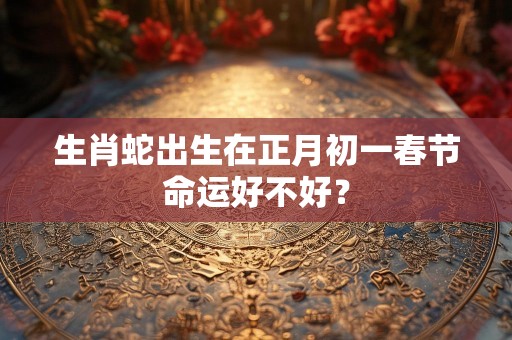 生肖蛇出生在正月初一春节命运好不好？