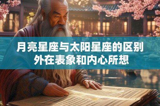 月亮星座与太阳星座的区别 外在表象和内心所想
