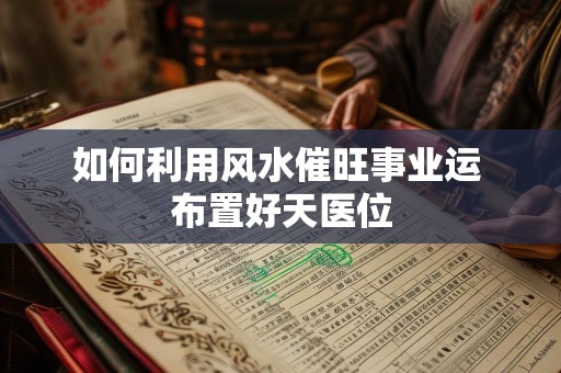 如何利用风水催旺事业运 布置好天医位