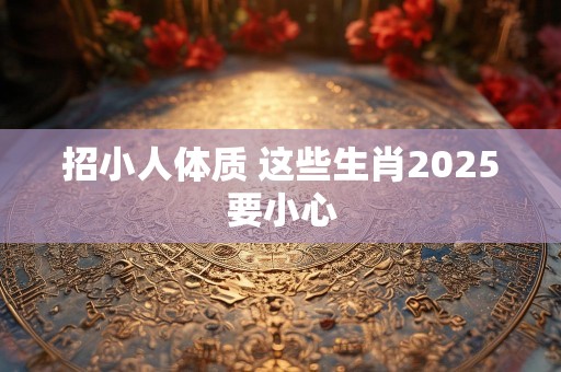 招小人体质 这些生肖2025要小心