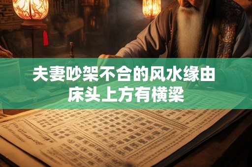 夫妻吵架不合的风水缘由 床头上方有横梁