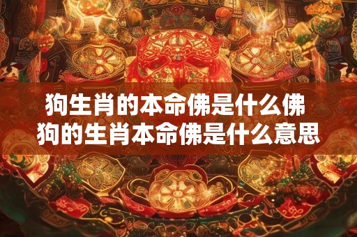 狗生肖的本命佛是什么佛 狗的生肖本命佛是什么意思
