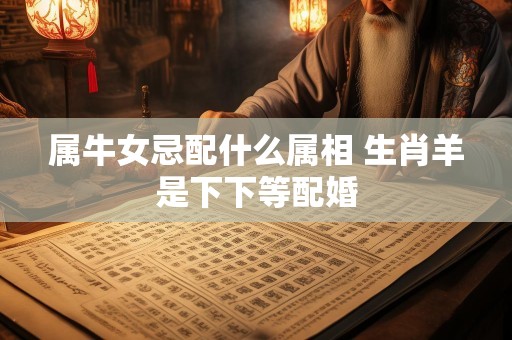 属牛女忌配什么属相 生肖羊是下下等配婚