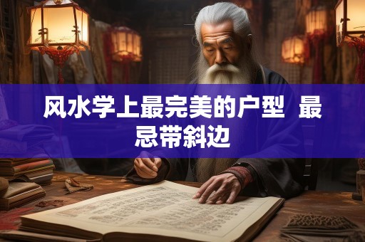风水学上最完美的户型  最忌带斜边