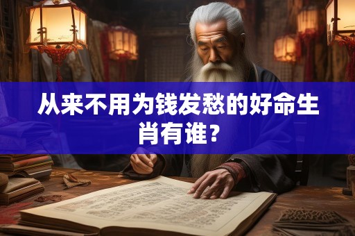 从来不用为钱发愁的好命生肖有谁？