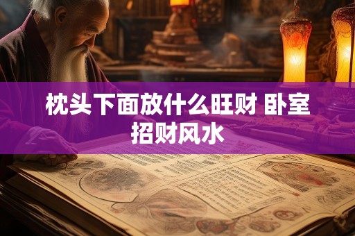 枕头下面放什么旺财 卧室招财风水