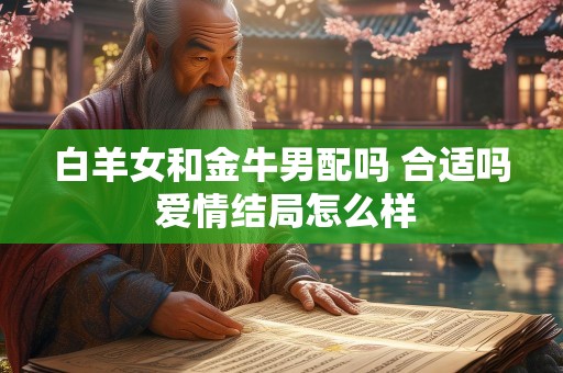 白羊女和金牛男配吗 合适吗 爱情结局怎么样