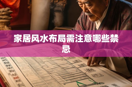 家居风水布局需注意哪些禁忌