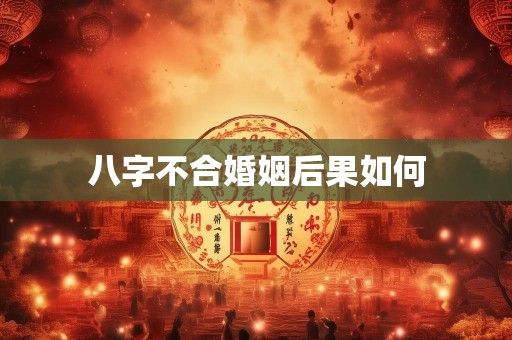 八字不合婚姻后果如何