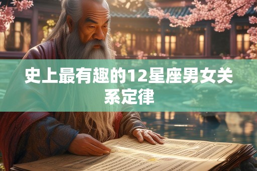 史上最有趣的12星座男女关系定律