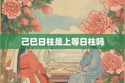 己巳日柱是上等日柱吗