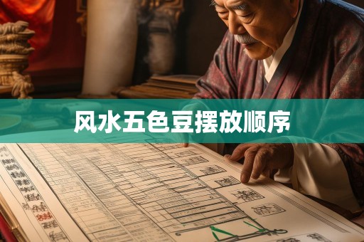 风水五色豆摆放顺序