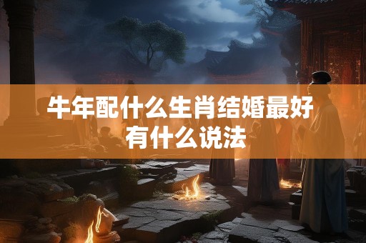 牛年配什么生肖结婚最好  有什么说法