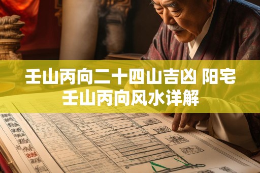 壬山丙向二十四山吉凶 阳宅壬山丙向风水详解