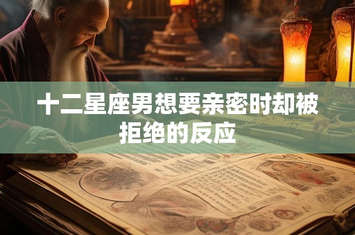 十二星座男想要亲密时却被拒绝的反应