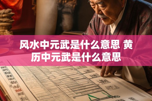 风水中元武是什么意思 黄历中元武是什么意思