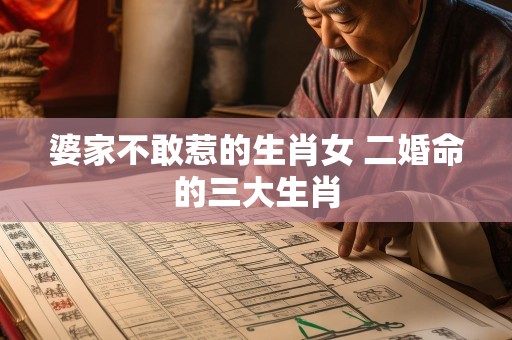 婆家不敢惹的生肖女 二婚命的三大生肖