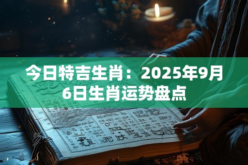 今日特吉生肖：2025年9月6日生肖运势盘点