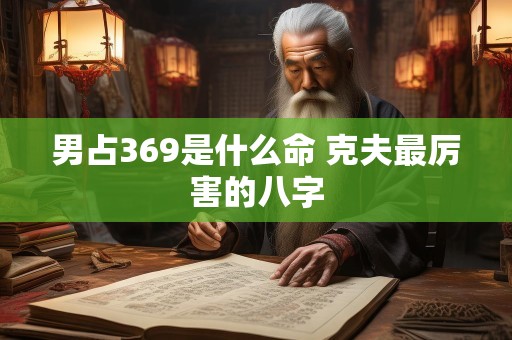男占369是什么命 克夫最厉害的八字
