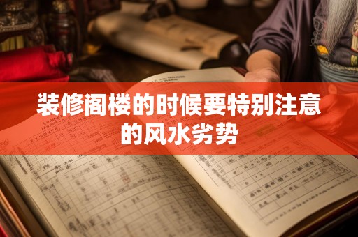 装修阁楼的时候要特别注意的风水劣势
