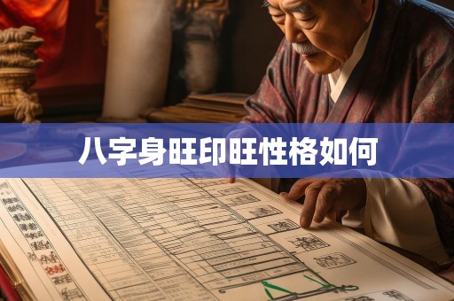 八字身旺印旺性格如何