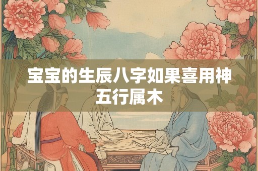 宝宝的生辰八字如果喜用神五行属木
