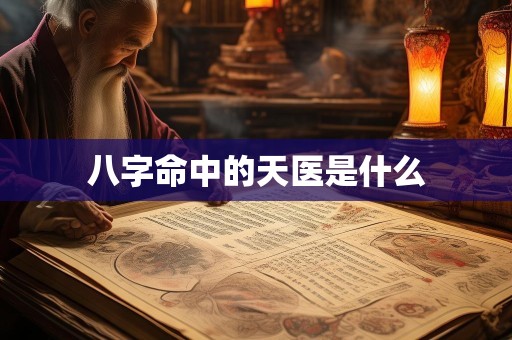 八字命中的天医是什么
