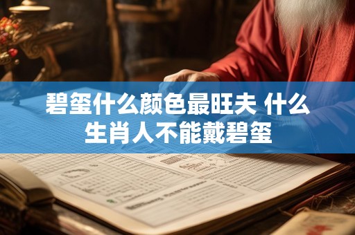 碧玺什么颜色最旺夫 什么生肖人不能戴碧玺