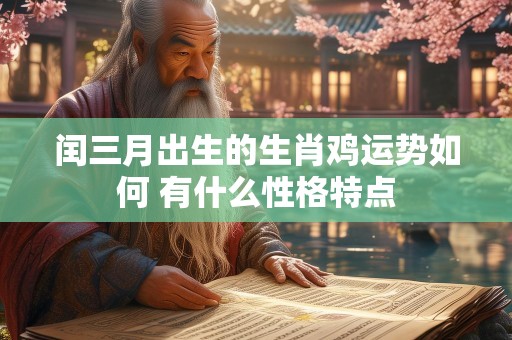 闰三月出生的生肖鸡运势如何 有什么性格特点